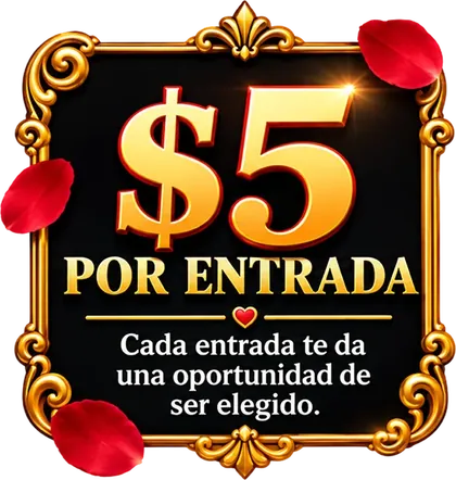 $5 por entrada. Cada entrada te da una oportunidad de ser elegido.